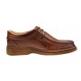 Pantofi casual barbati din piele naturala pe calapod lat - Maro GKR11M